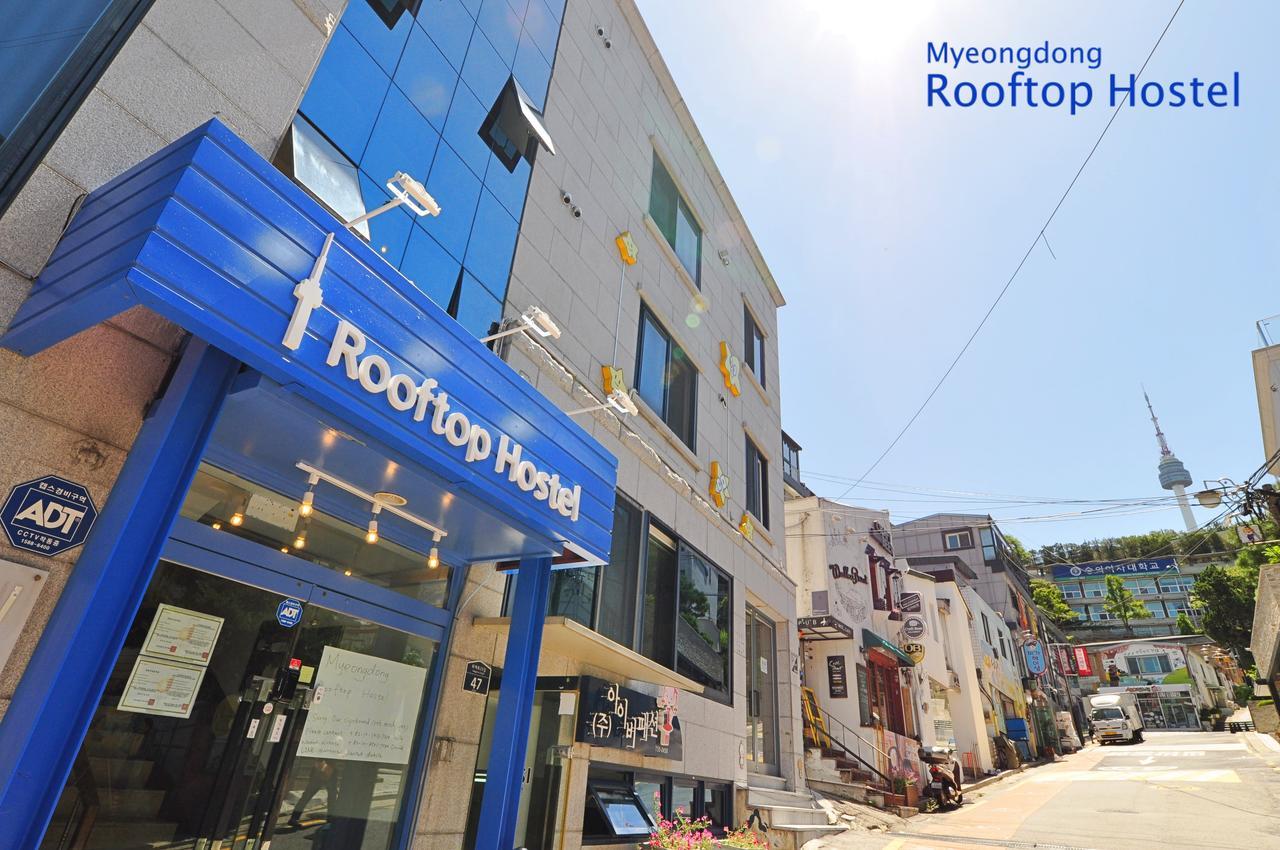 Myeongdong Rooftop Hostel Szöul Kültér fotó