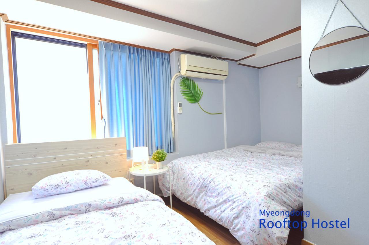 Myeongdong Rooftop Hostel Szöul Kültér fotó