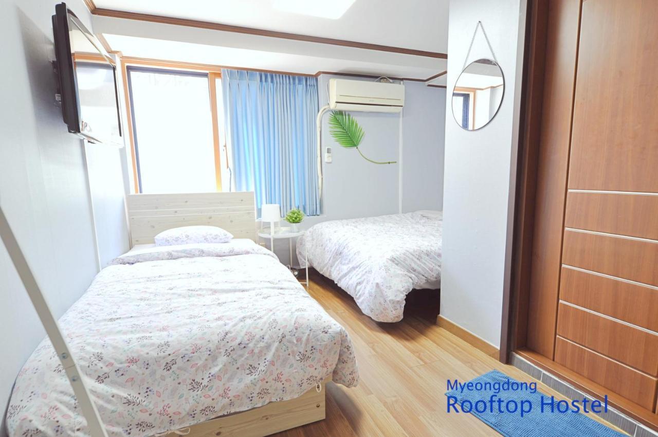 Myeongdong Rooftop Hostel Szöul Kültér fotó