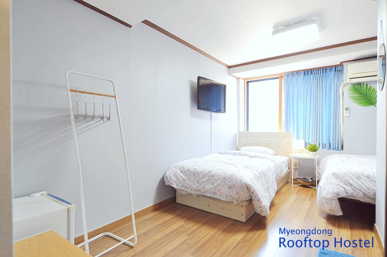 Myeongdong Rooftop Hostel Szöul Kültér fotó