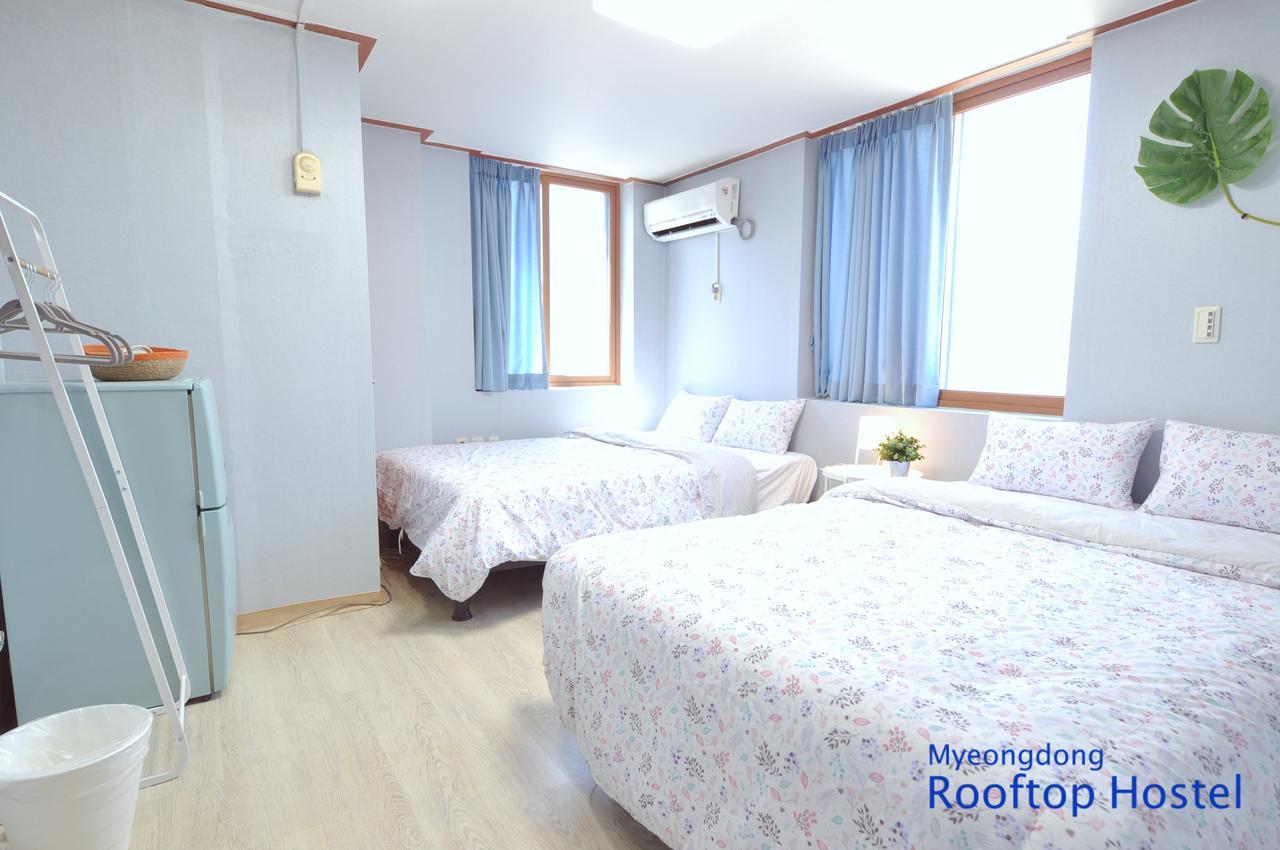 Myeongdong Rooftop Hostel Szöul Kültér fotó