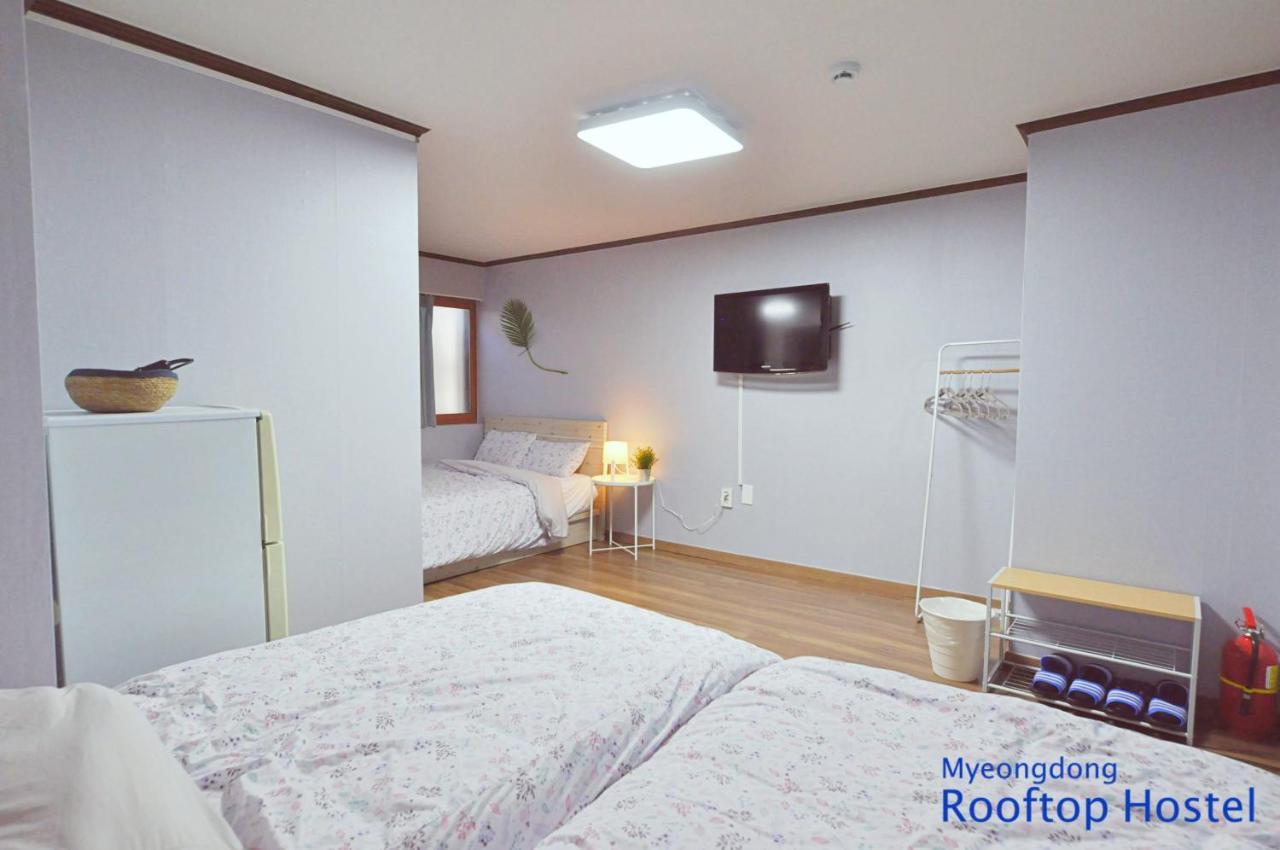 Myeongdong Rooftop Hostel Szöul Kültér fotó