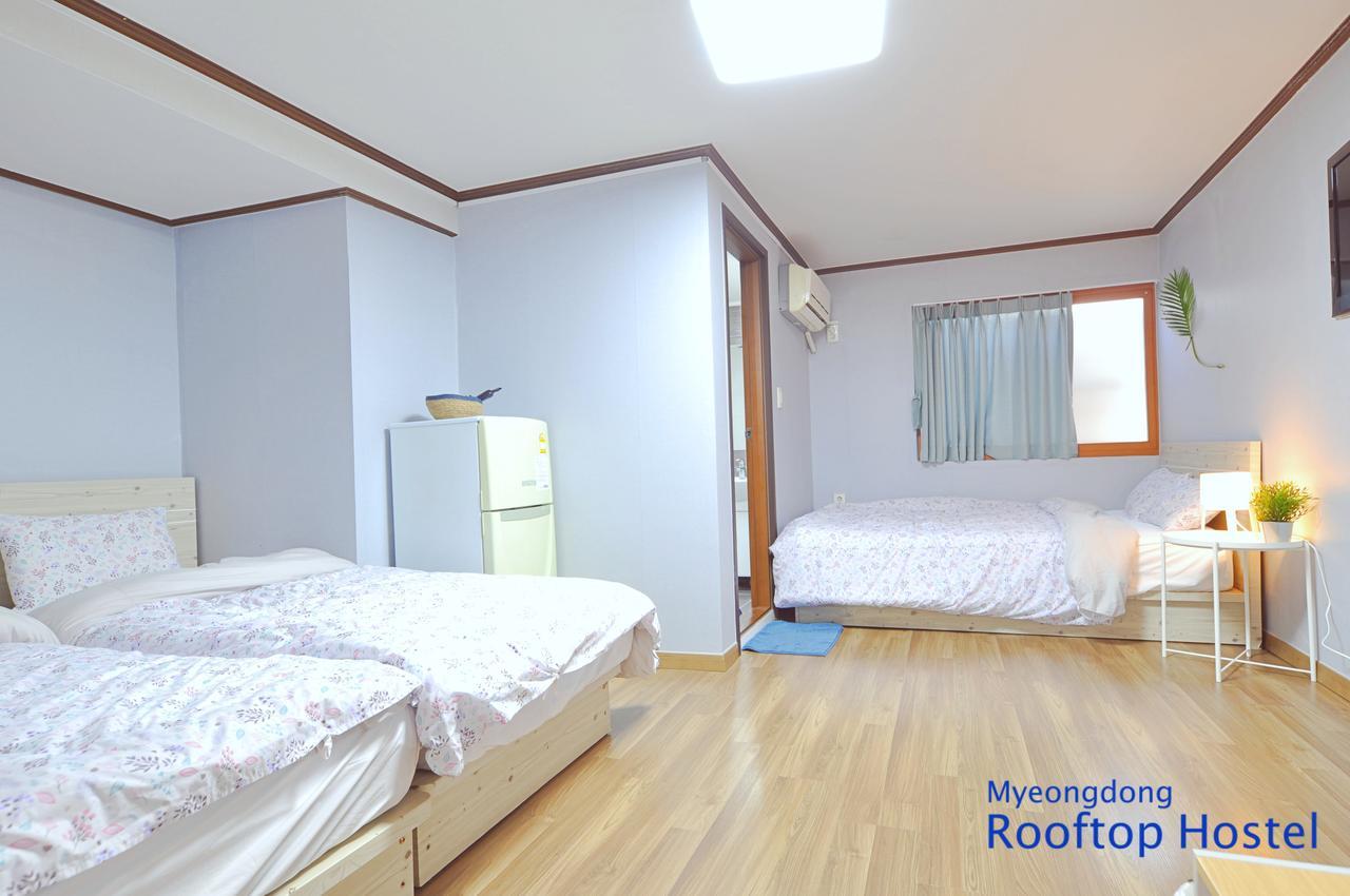 Myeongdong Rooftop Hostel Szöul Kültér fotó