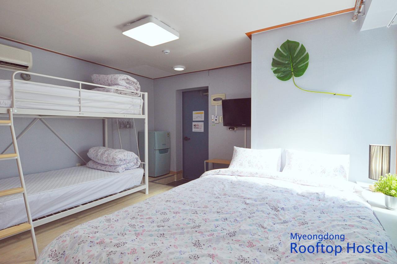 Myeongdong Rooftop Hostel Szöul Kültér fotó